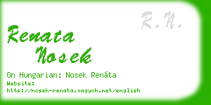 renata nosek business card